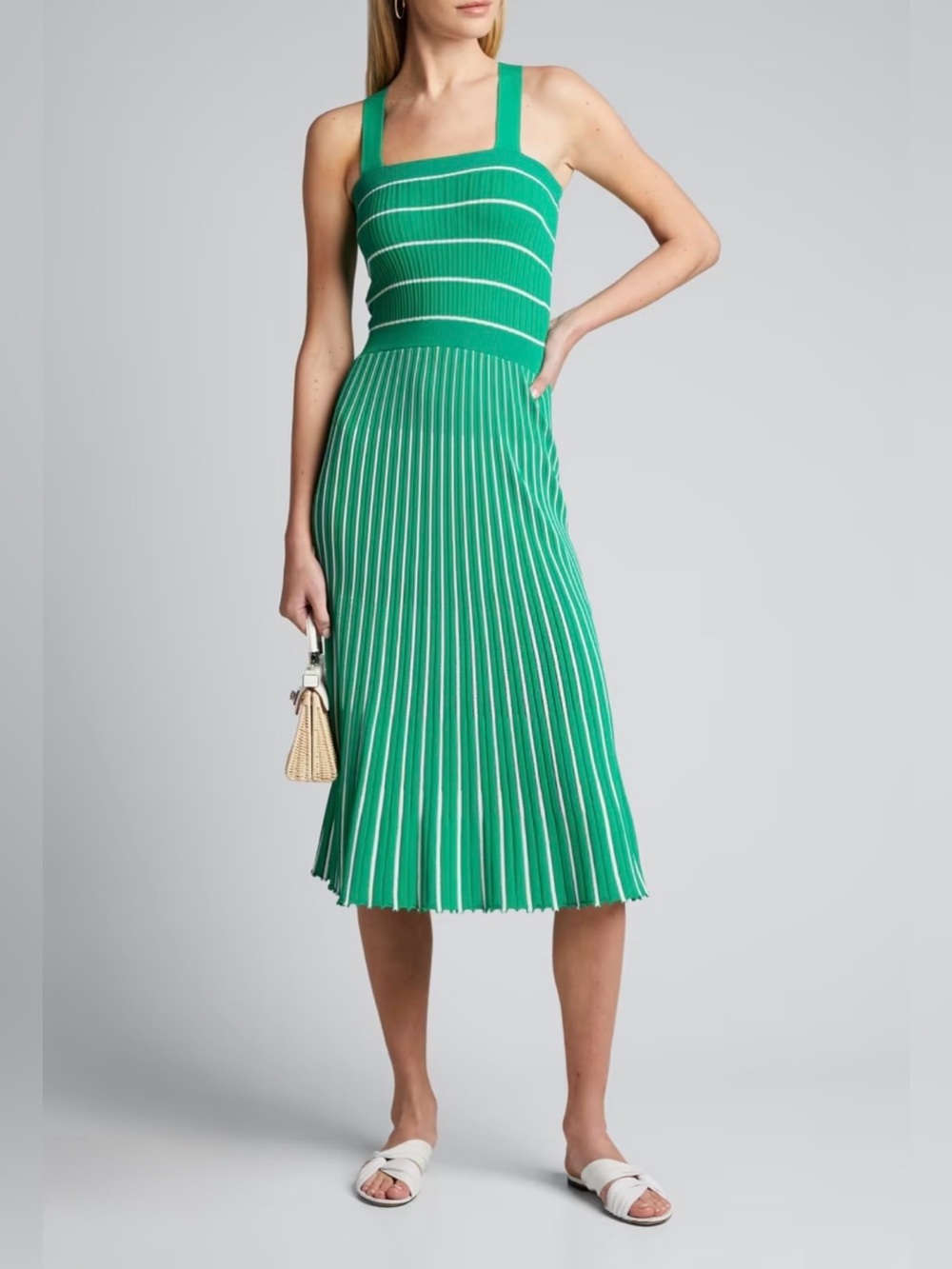 ALEXIS Bess Striped Sleeveless Long Dress - XS